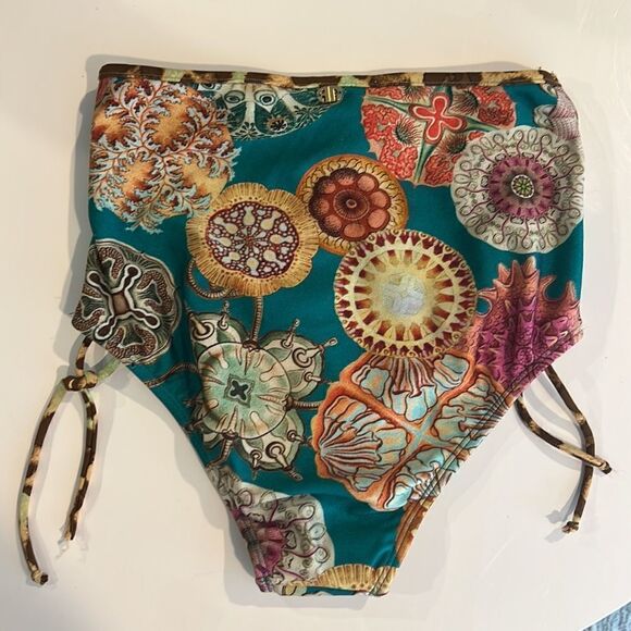NWT ADRIANA DEGREAS Sea Biscuit High
Waisted Bikini Green Small - Picture 4 of 9